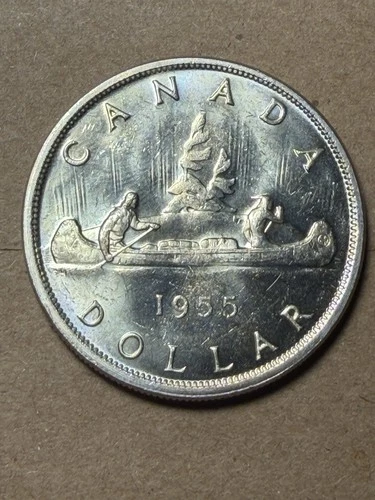 1955 Canadian Silver Dollar - BU - As Shown! (#2453)