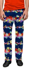 Loudmouth Men Spongebob Square Pants Golf Pants Festive Party Athleisure 34 x 32
