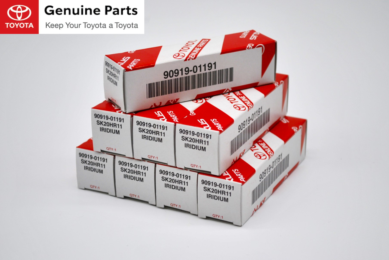 08-21  Toyota Tundra - set of 8 spark plugs IRIDUIM - 90919-01191