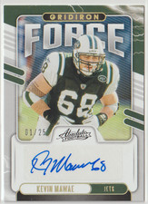 2020 PANINI ABSOLUTE KEVIN MAWAE AUTOGRAPH 01/25 SSP BOOKEND EBAY 1/1 NY JETS