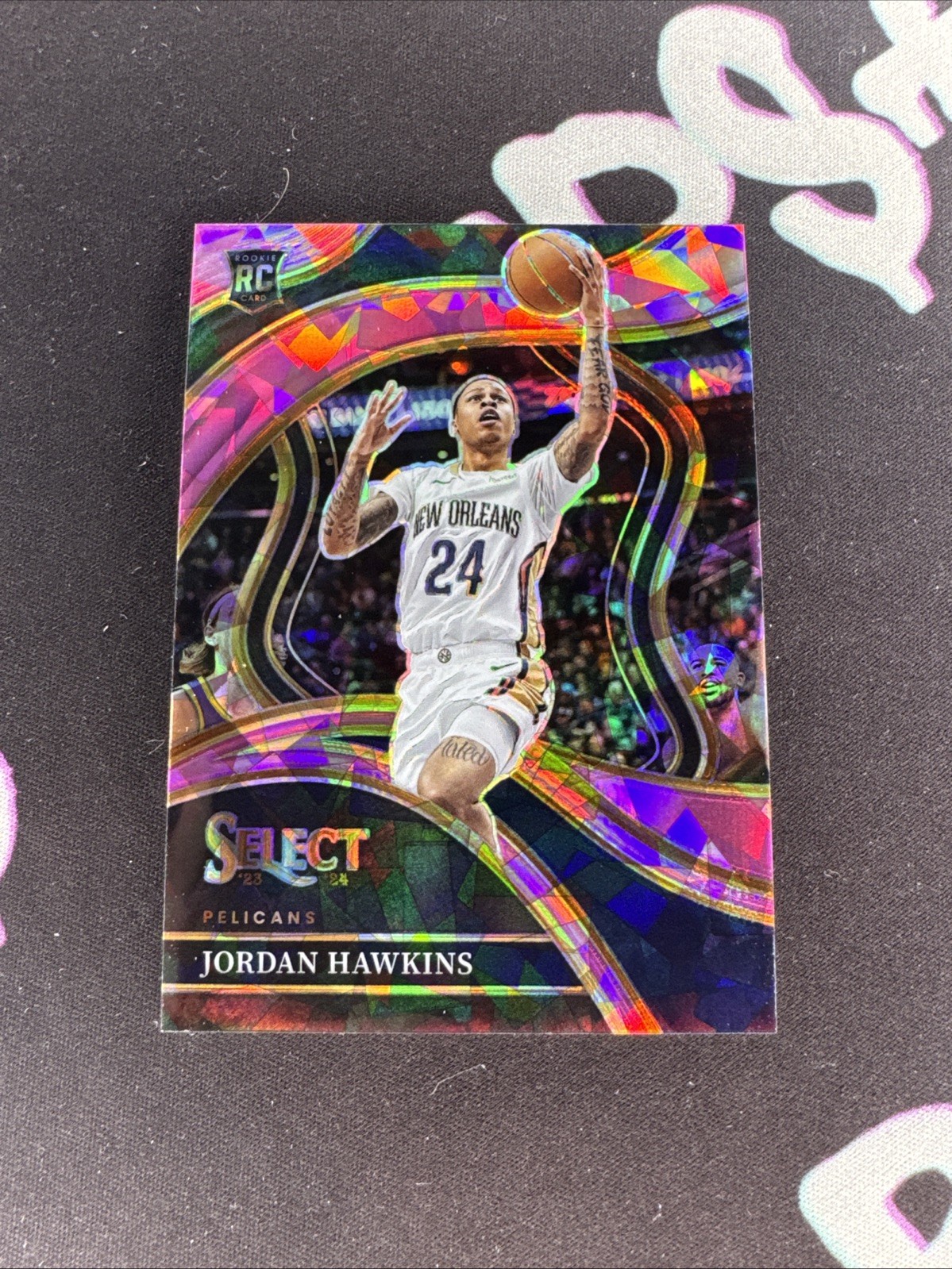 Jordan Hawkins 2023 Select Pink Ice Courtside Rookie 1/99 #280 FIRST PRINT eb1