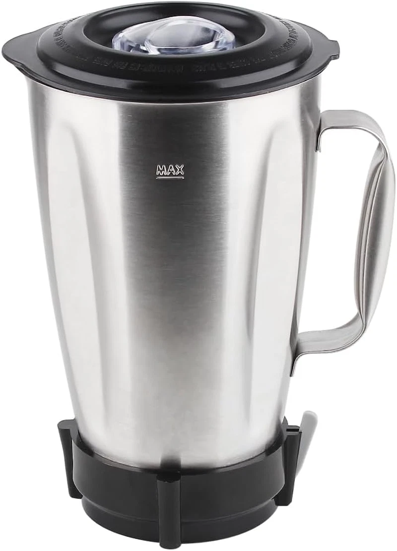 Replacement Parts Stainless Steel Jar with Bottom Cap and Blade, Compatible with