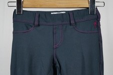 Irideon Cordova Knee Patch Tights Gray Pants with Pink Trim Youth Small