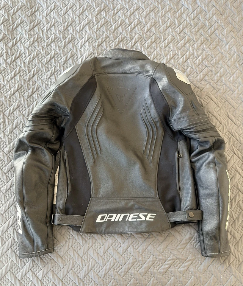 Dainese Racing 4 Lady Perforated Leather Racing Motorcycle Jacket Size 46 Foto 3 de 4