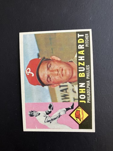 1960 TOPPS # 549 JOHN BUZHARDT - PHILADELPHIA PHILLIES - NM-MT OR BETTER - Afbeelding 1 van 2