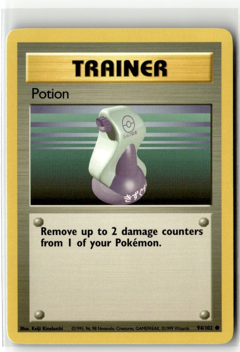 1999 Pokemon Base Set Potion #94/102