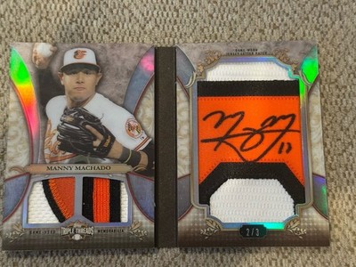 Manny Machado 2013 Triple Threads RC Auto Booklet Jumbo Patch Padres Orioles /3