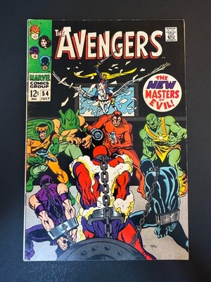 Avengers #54 - 1st cameo Appearance of Ultron-5 (Marvel, 1968) F/VF
