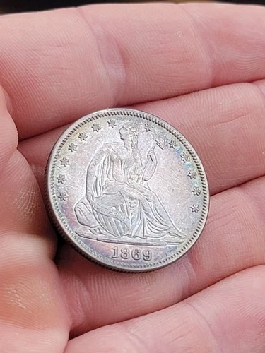 1869 Seated Liberty Half Dollar