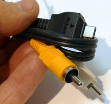 Nikon AV USB cable 3 feet long display RCA