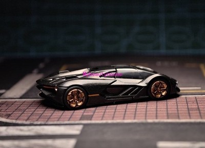 Bburago 1:64 Black Terzo Millennio Sports Model Diecast Metal Car