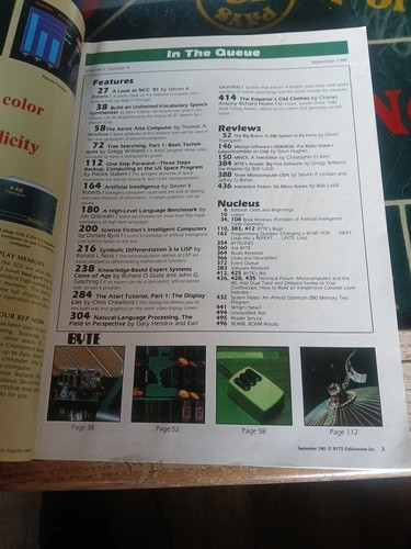 1981 September Byte Magazine Artificial Intelligence Computers Tech - Picture 3 of 19