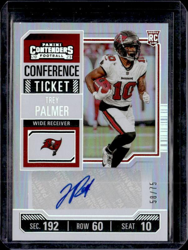 2023 Panini Contenders #263 Trey Palmer Autograph #/75 Rookie Conference Ticket