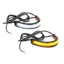 Motorcycle LED Turn Signal Light, 2PCS Fork Turn Signal DRL Daytime Running