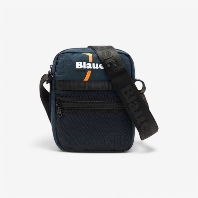 Мужская сумка BLAUER S5COLBY05 Сумка с плечевым ремнем темно-синего цвета PE25