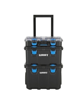 HART Stack System, Mobile Tool Storage and Organization, Black & Blue