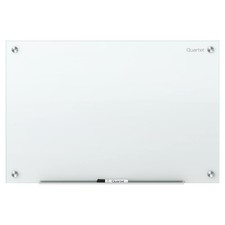 Quartet Glass Whiteboard, Non-Magnetic Dry Erase Board, 36"x24", Marker Magnet