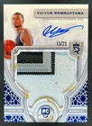 2023-24 Topps Royalty Victor Wembanyama Rookie Patch Auto Blue #13/25