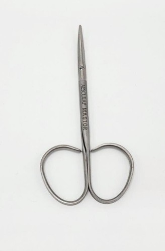 Aesculap MA610R Strabismus Scissor Delicate B/B CVD Ribbon 4-1/4" - Picture 4 of 4