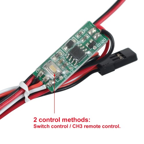 Feux de toit à barre lumineuse DEL super lumineux pour voiture chenilleuse Axial 90046 D90 1:10 RC - Photo 3/16