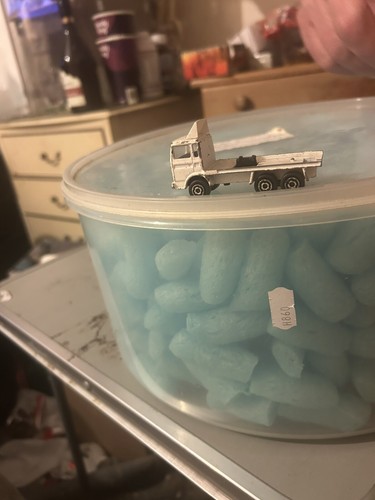 White Flat Bed Toy Lorry