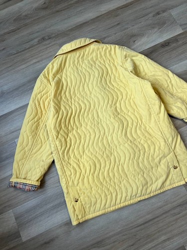 BURBERRYS LONDON Vintage Nova Check Quilted Jacket with Snaps, Size XL - Picture 8 of 19