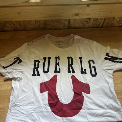 True Religion Men’s White Graphic Tee Shirt (xs)
