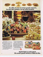 ADVERTISEMENT ADVERTISING 064 1973 LA VACHE QUI RIT aperit cube