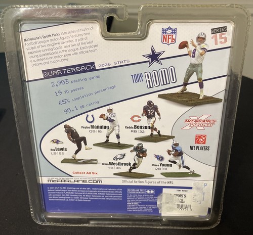 DALLAS COWBOYS TONY ROMO McFARLANE SERIES 15 DEBUT FIGURE Unopened - Picture 2 of 7