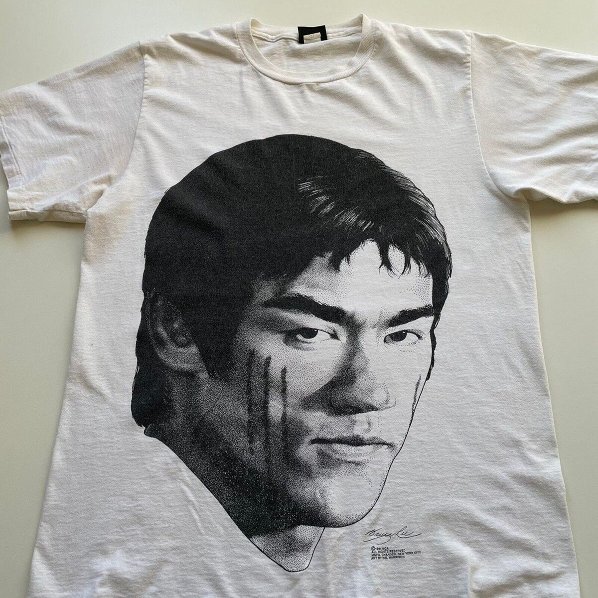 Nike R. Wallace 1993 30 ゲームシャツ b-boy Vintage 90s 1994 Bruce Lee Big Face Graphic WM Harrison T