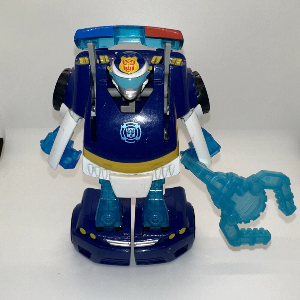 Playskool Heroes Transformers Rescue Bots Energize Chase the Police-Bot Figure - Image 3 of 4