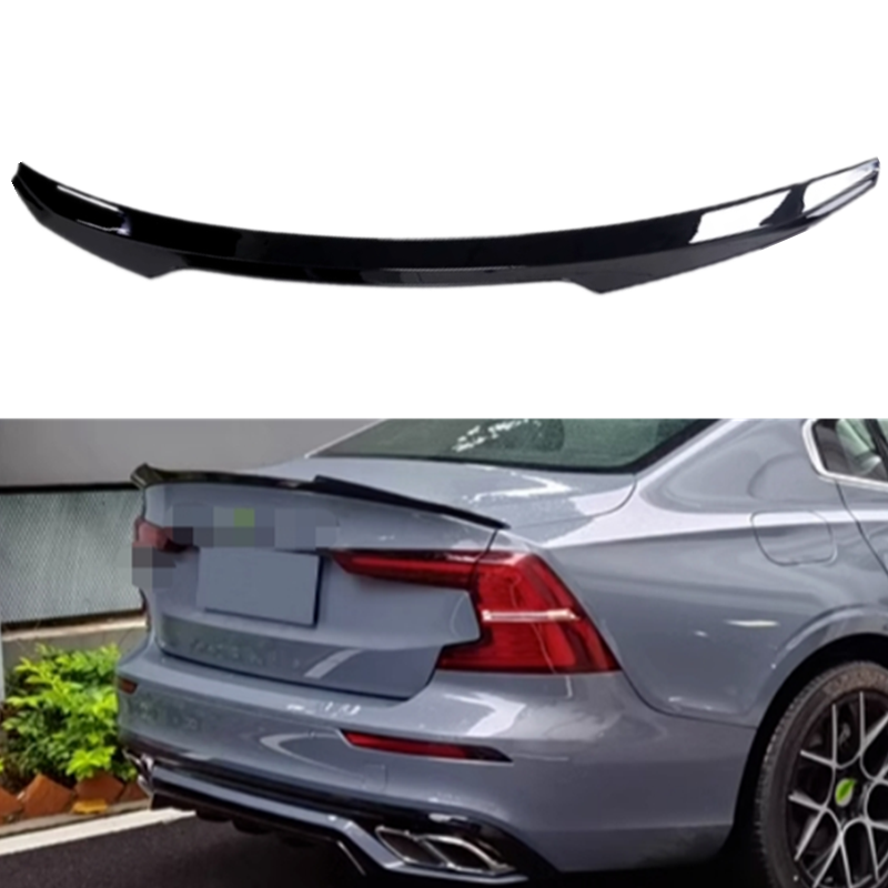 Volvo S60 2019-2024 Glossy Black ABS Rear Spoiler Trunk Wing