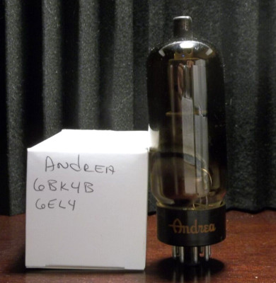 1 VINTAGE ANDREA 6BK4 B /6EL4 USED VACUUM TUBE TESTED AUDIO HAM RADIO ...