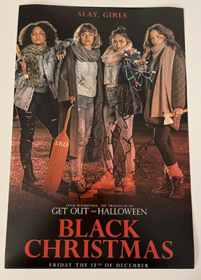 IMOGEN POOTS BRITTANY O'GRADY signed 12X18 photo BLACK CHRISTMAS POSTER