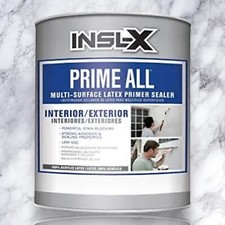 32oz Paint Acrylic Primer Multi-Surface, Powerful Adhesion, Flat White, INSL-X 