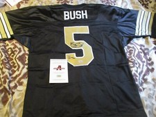 NEW ORLEANS SAINTS USC REGGIE BUSH AUTOGRPAPH Jersey HOLOGRAM COA Signed 388/500