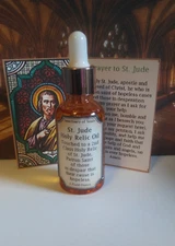 St. Jude Holy Relic Oil-Patron Saint of Lost Causes, Desperate Causes