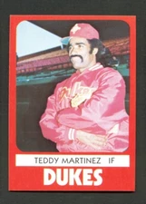 1980 TCMA Albuquerque DUKES #14 TEDDY MARTINEZ Santo Domingo DOMINICAN REPUBLIC