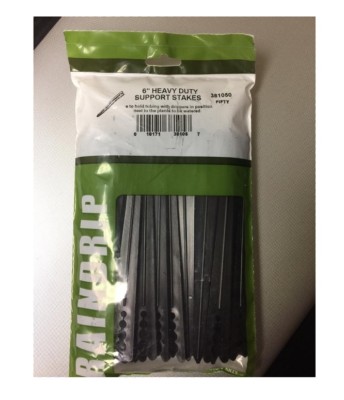 RainDrip 6'' Heavy Duty Drip Tube Support Stakes - 50 Pack SAVE $$ W/ BAY HYDRO