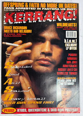 Kerrang Rock Magazine Wildhearts February 1995 Slash