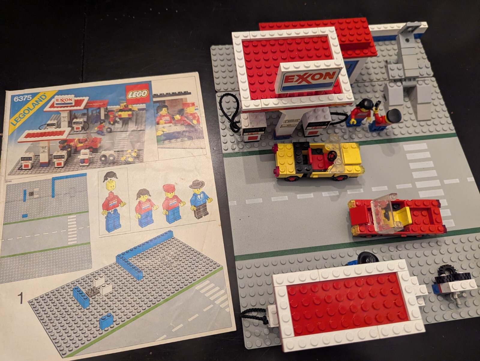 Vintage LEGO Town: Exxon Gas Station # 6375, 98%, 1980, Instruction Booklet 