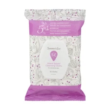Summers Eve Island Splash Cleansing Cloths 5 in 1 for Sensitive Skin 32 Count