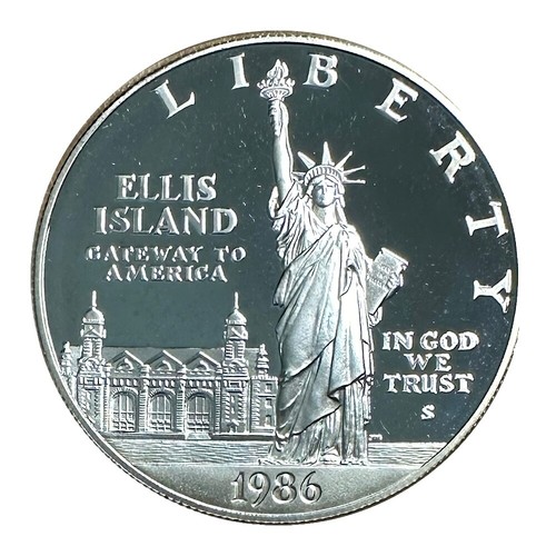 外国　アメリカ1D 50C白銅貨　55枚一括ロット 1986-S 50c Statue Of Liberty Half Dollar CAC PR68DCAM 1986 San