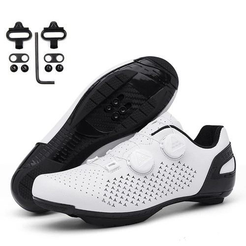 Chaussures de vélo VTT course cyclisme chaussures à crampons hommes pédale plate vitesse cyclisme chaussures - Photo 20/20