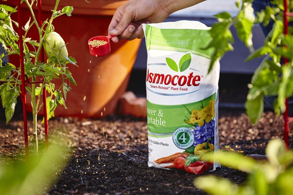 Osmocote Smart-Release alimento vegetal flor y vegetal 8 libras. Foto 4 de 4