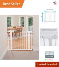 Easy Install Walk-Through Gate - Fits 29-38" Doorways - Secure  Convenient