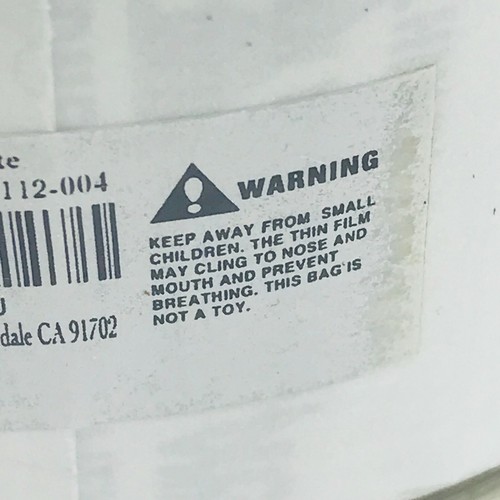 2000 Warning Suffocation Labels Stickers 2 Rolls FBA Shipping Lot Reseller - Picture 2 of 2