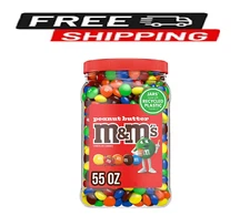 M&M'S Peanut Butter Milk Chocolate Candy, 55 oz.
