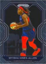 Myisha Hines-Allen 2021 Prizm WNBA Basketball Chrome Card #40 Washington Mystics