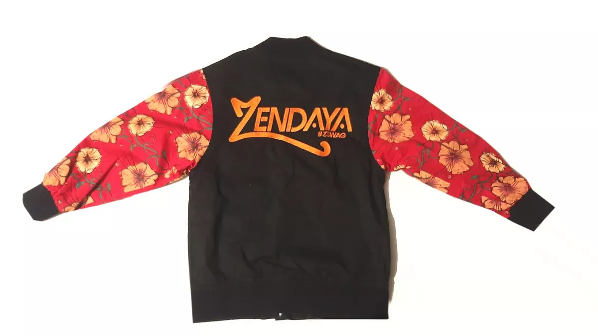 New Zendaya SWAG tour jacket girls size small black with embroidered gold  logo | eBay